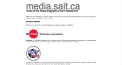 Desktop Screenshot of media.sait.ca