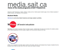 Tablet Screenshot of media.sait.ca